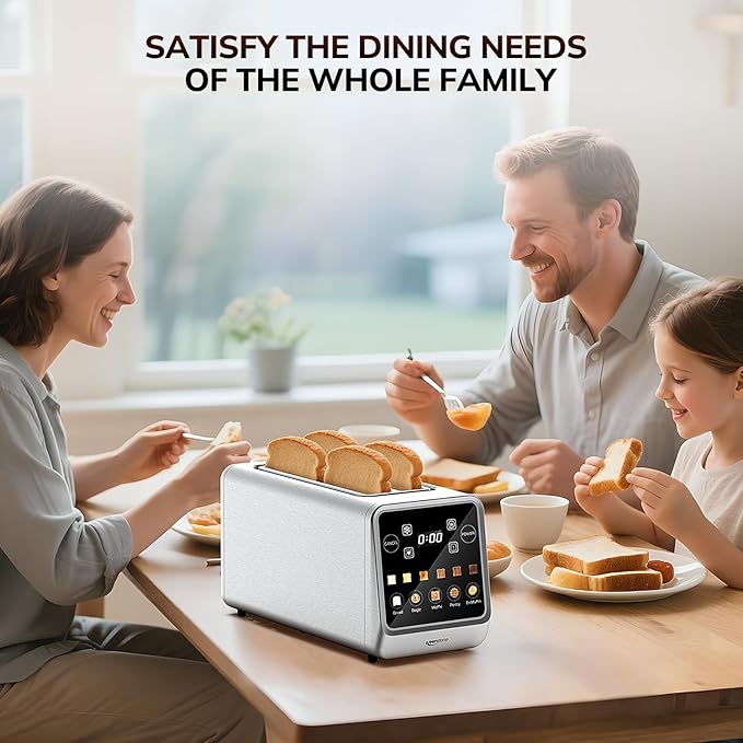 Keenstone Toaster 4 Slice, Digital Smart Toaster - Image 8