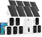 Hiseeu Solar Security Cameras Wireless Outdoor System, 8 Cam-Kit, Expandable to by Hiseeu
