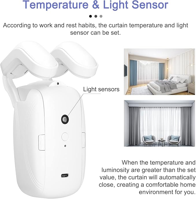 2PCS Tuya WiFi Intelligent Curtain Motor Electric Curtain Robot Automatic - Image 7