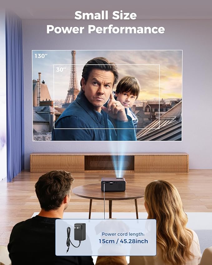 CiBest Mini Projector, Upgraded Full HD 1080P Support Video Projector, Portable - Image 6