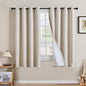 H.VERSAILTEX Linen Curtains 100% Blackout Curtains by HVERSAILTEX