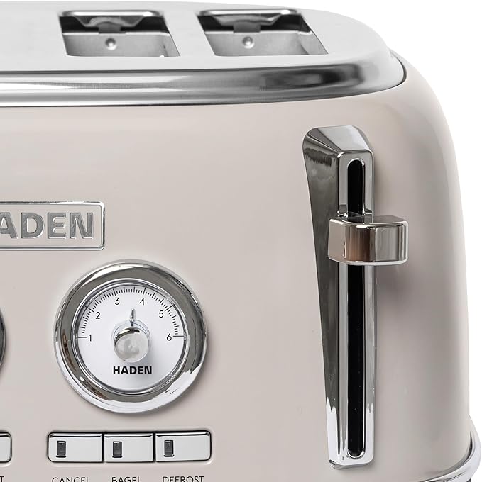 Haden Dorset 4-Slice Wide-Slot Toaster, Stainless-Steel Bread Toaster - Image 8
