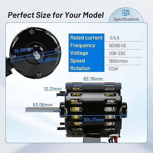 13-13190 Fan Motor Compatible - Image 3