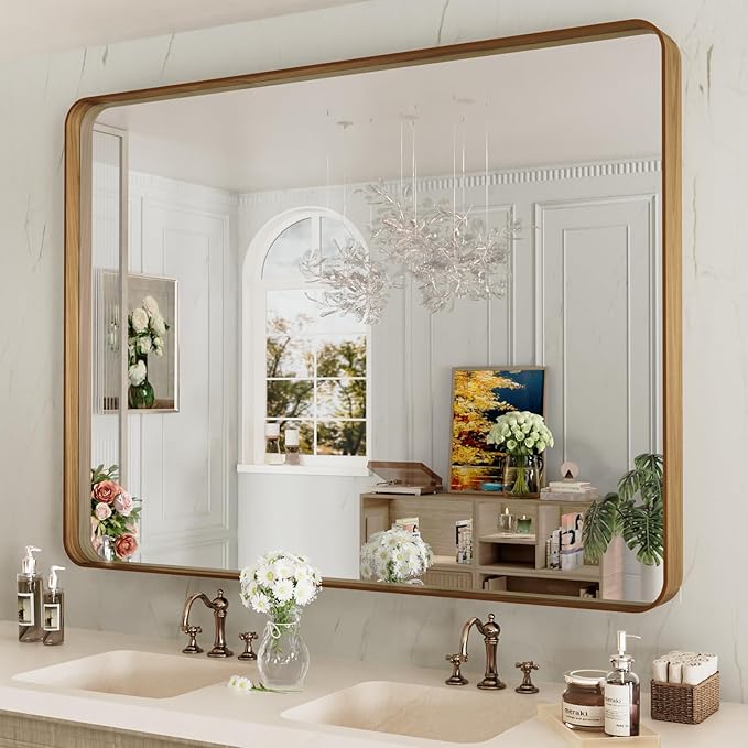 LOAAO 48X36 Inch Bathroom Mirror - Image 3
