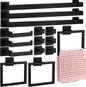 black bathroom hardware accessories bath towel bar set, main product view