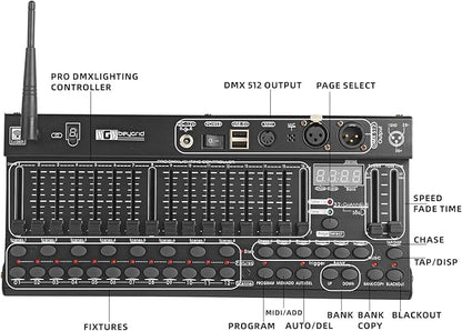 Ygybeyond Wireless DMX 384Controller, 384-channel, Controller, Dmx-384 - Image 3
