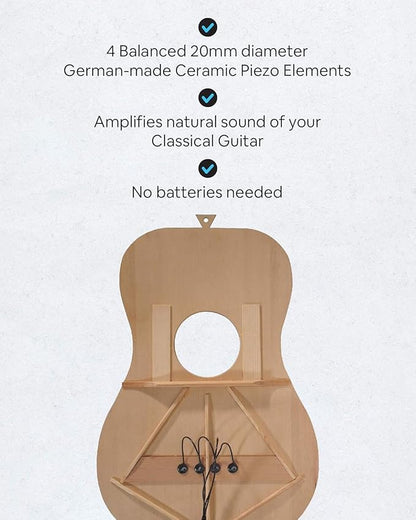 Journey Instruments Passive Piezo Acoustic Pickup – EP004K Four Balanced - Image 2