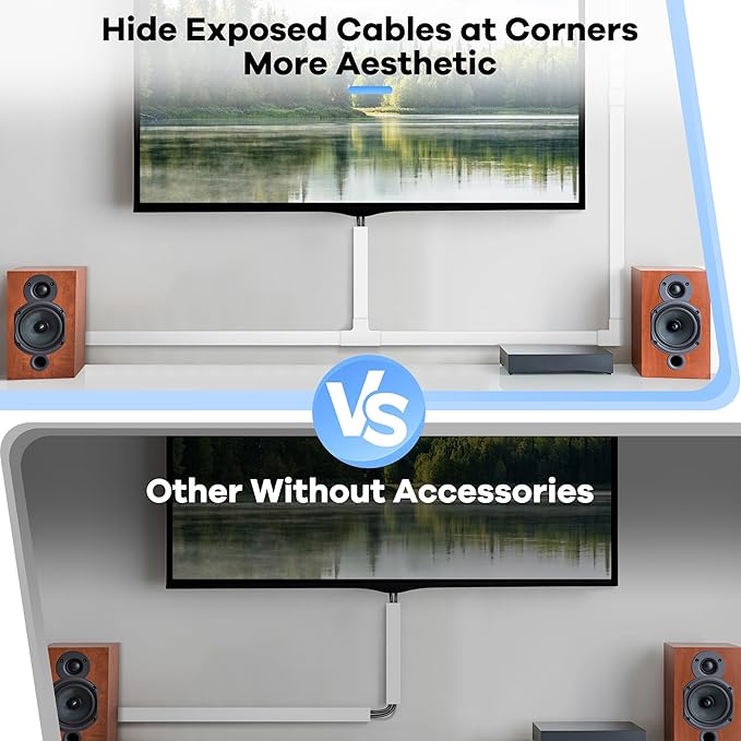 126in Cord Hider Kit, TV Wire Covers - Image 7