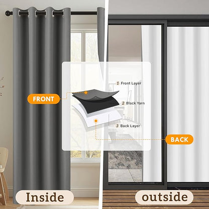 100% Blackout Curtains 54 Inch Length - Image 9