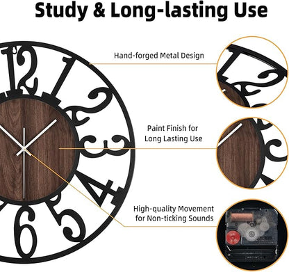 Casaformia 24'' Silent Wall Clock - Image 4