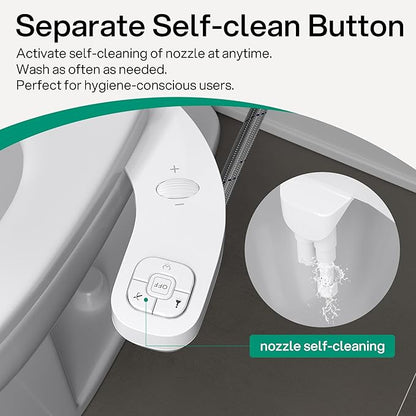 hansrapo Left-Hand Bidet Attachment– Non-Electric Dual Nozzle - Image 4