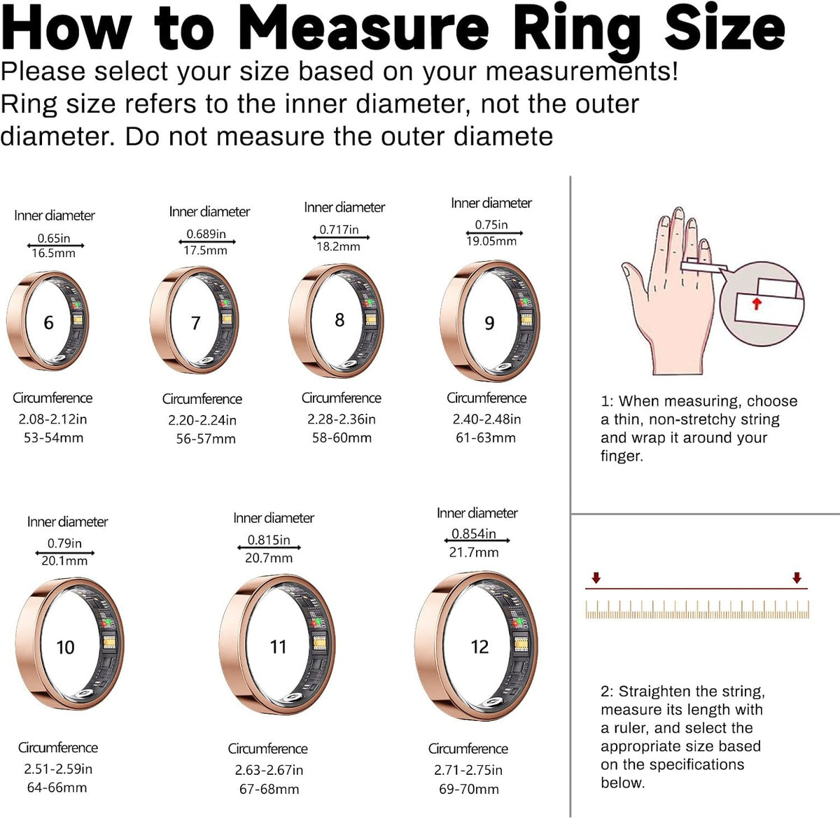 smart ring for women & men, ai health shown in use