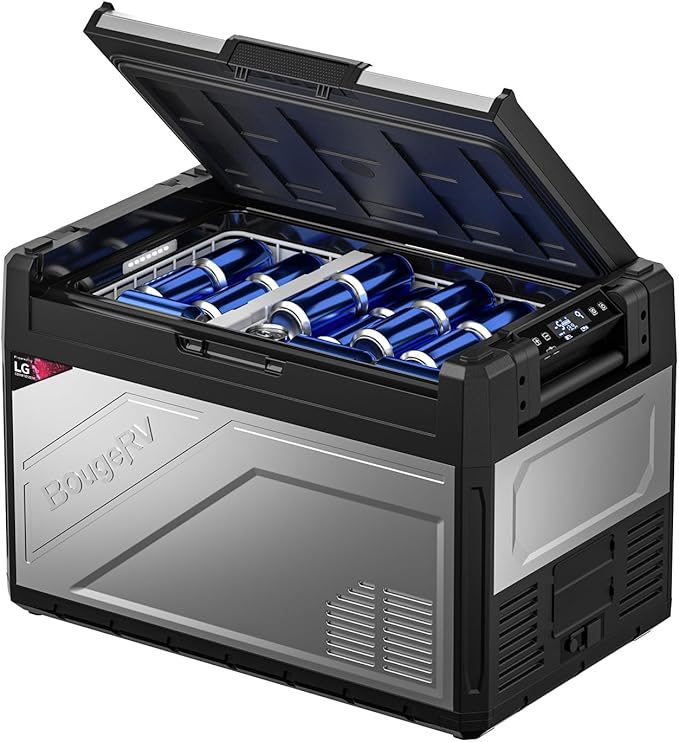 BougeRV 12 Volt Portable Refrigerator, 55 Quart Rocky V2.0 Dual Zone Car Fridge by BougeRV
