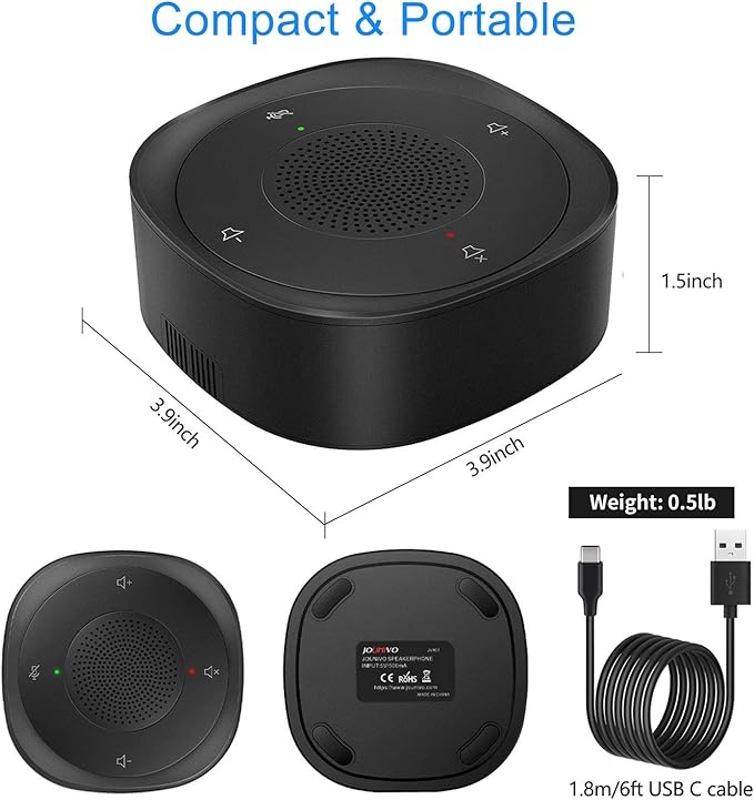 USB Speakerphone Microphone, Conference Speaker Omnidirectional Computer Mic - Image 4