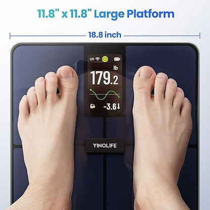 YINOLIFE Smart Scale for Body Weight, 4.3" Color Display Digital Weight Scale - Image 6