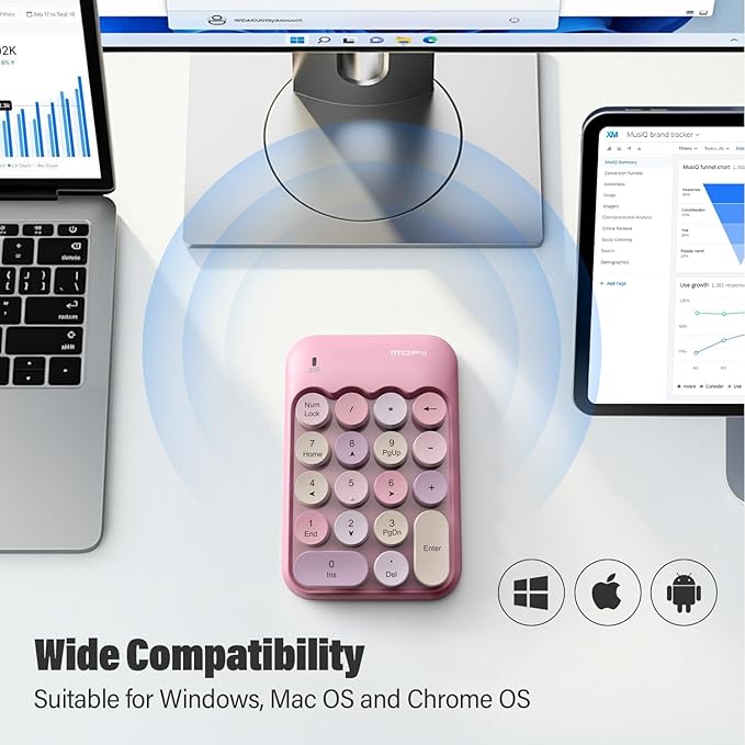 MOFII Cute Colorful Wireless Number Pad - Image 3