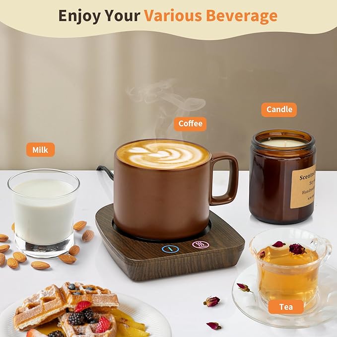 VOBAGA Coffee Mug Warmer & Mug Set, Coffee Cup Warmer - Image 5