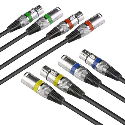 MAD OWL 4 Pack 15ft DMX Cables - Image 2