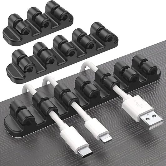 SOULWIT Upgraded Cable Holder, Cable Management Cord Organizer Clips Silicone by SOULWIT