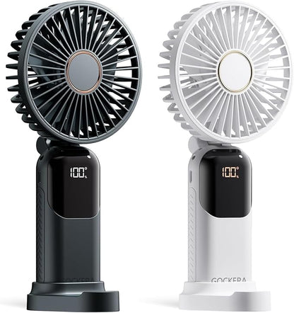 GOCKERA Portable Fan, 4200mAh Battery Operated Fan, 5 Speeds&Digital Display by GOCKERA