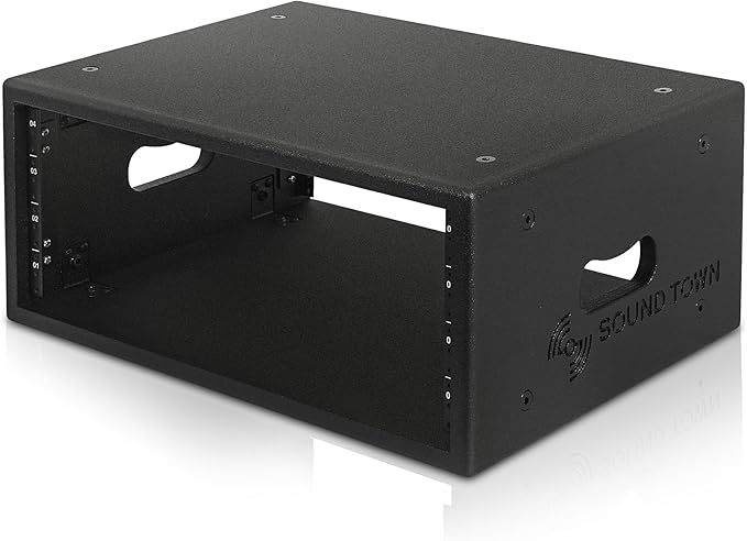 Sound Town 4U Studio Rack with 4-Space, Heavy-Duty 0.7" Baltic Birch Plywood - Image 3