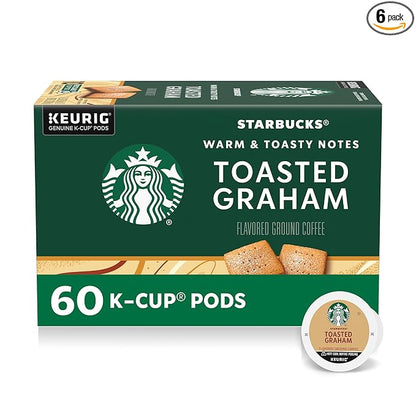 Starbucks K-Cup Coffee Pods, Flavored Hot or Iced Coffee, Toasted Graham by StarbucksbyNespresso