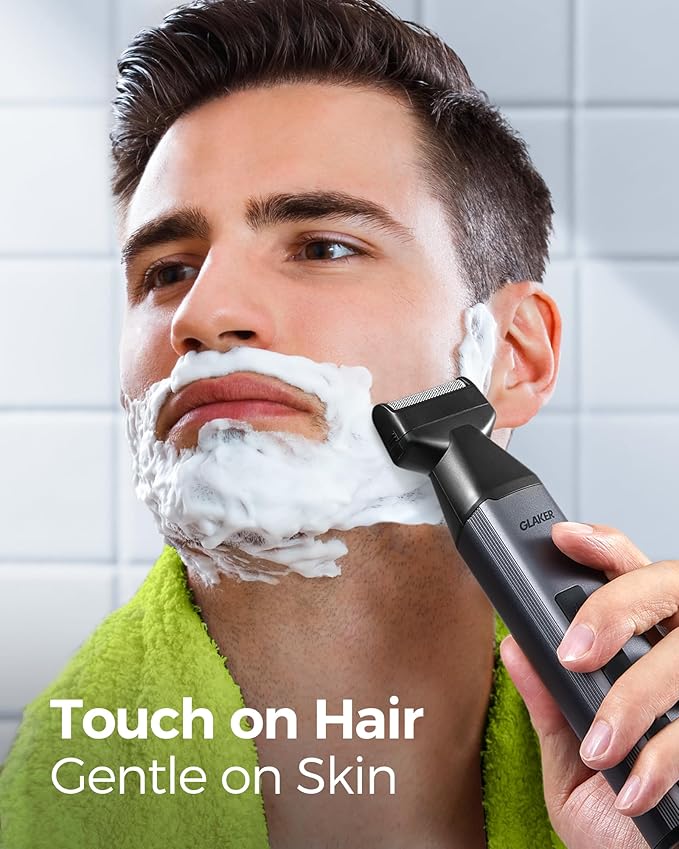 GLAKER Beard Trimmer for Men, Cordless Hair Trimmer, Electric Razor - Image 6