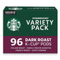 Starbucks K-Cup Coffee Pods, Dark Roast Hot or Iced Coffee, Variety Pack by StarbucksCoffee