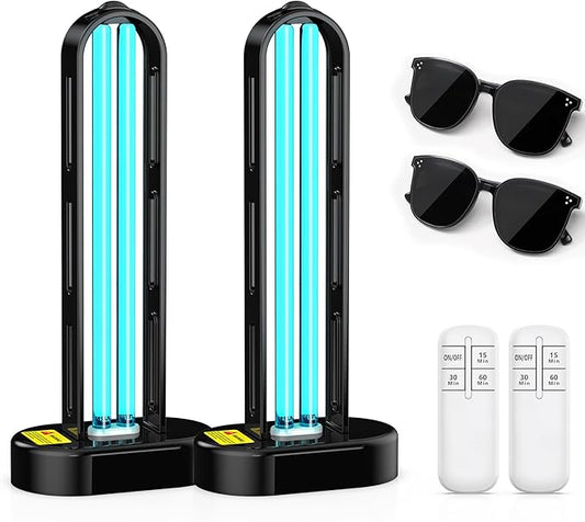 2 Pack UV Light Sanitizer, Ultraviolet Lamp by ZETAWALE