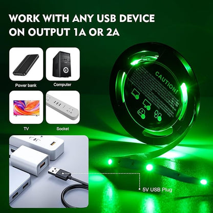 Timelux USB 32.8ft LED Strip Lights Color Changing LED Tape Lights - Image 3