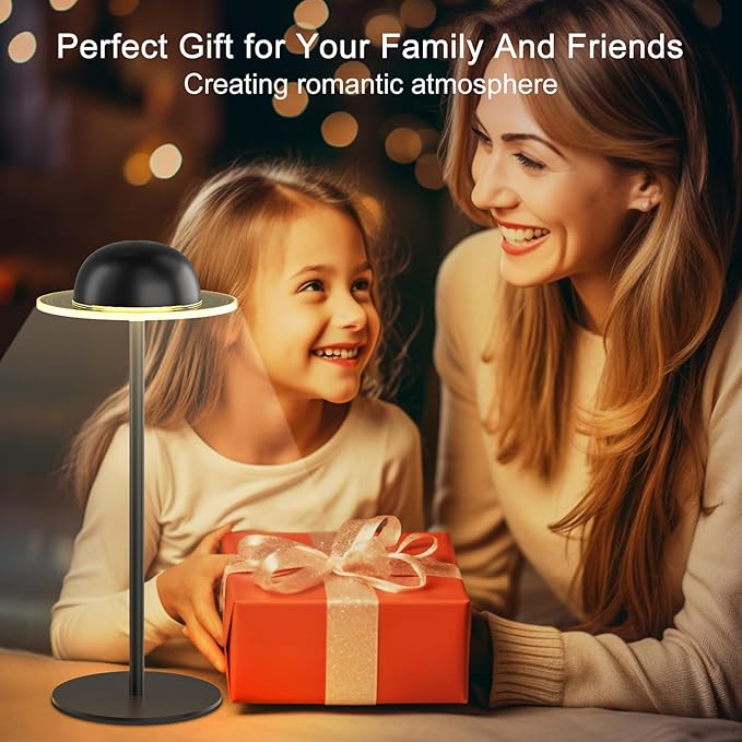 Cordless Table Lamp, Portable LED Desk Lamps, 2400mAh Rechargeable & Dimmable - Image 2