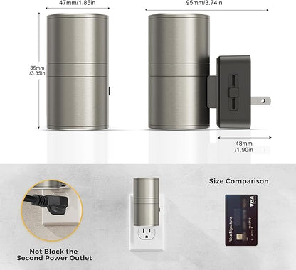 L LOHAS LED Night Light, Dimmable Night Lights Plug into Wall, Metal-Shade - Image 7