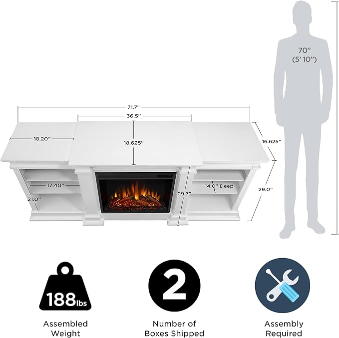 Real Flame Fresno 72" TV Stand - Image 4