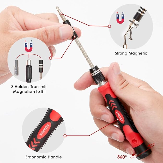 STREBITO Screwdriver Sets 142-Piece Electronics Precision Screwdriver - Image 3