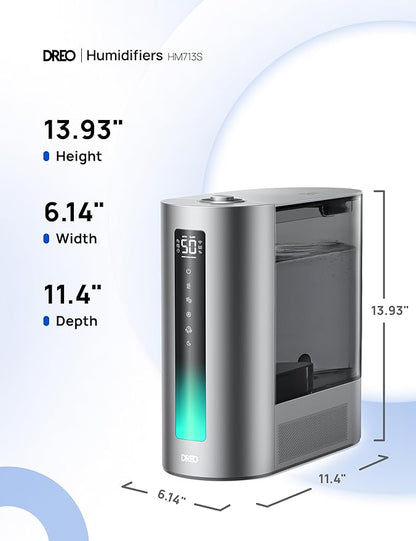 DREO 6L Humidifiers for Bedroom, Smart Warm & Cool Mist for Large Room - Image 8