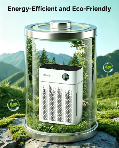 koios h13 true hepa air purifier for home, view 9