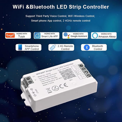 TUNICHX C01W Monochrome LED Strip Controller 2.4 GHz WiFi Group Controller - Image 7