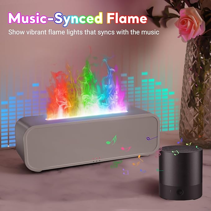 Essential Oil Diffuser, 250ml Flame Oil Diffuser - Image 2