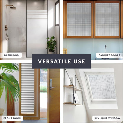 Natural Frost Light Effects Window Privacy Film by Artscape - Decorative Frosted Glass Design, Static Cling, Privacy from Both Sides, Reduces Glare, Helps Create a Calm Space - 17.72 x 72 Inch