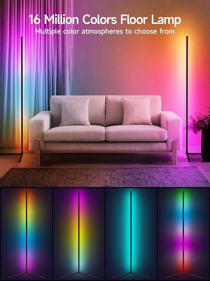 Tyute Corner Floor Lamp, RGB LED Corner Lamp - Image 2