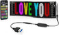 RAYHOME Scrolling Bright Advertising LED Signs, Flexible USB 5V LED Car Sign by Rayhome