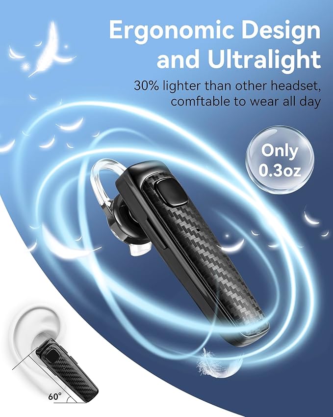 MQQC S525 Bluetooth 5.1 Wireless Earpiece, 16Hrs HD Calling, CVC8.0 Noise - Image 5