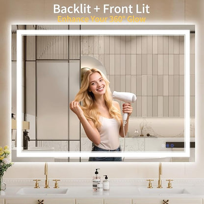 36"x48" LED Bathroom Mirror - Image 2