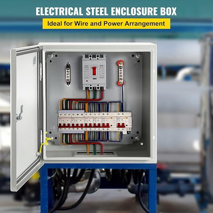 VEVOR NEMA Steel Enclosure, IP66 Waterproof & Dustproof, Outdoor/Indoor - Image 2