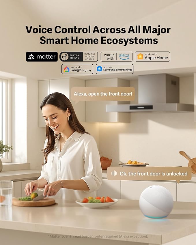 Lockin Veno Smart Lock, Palm Vein Recognition, Built-in Wi‑Fi, Palm Vein & - Image 6