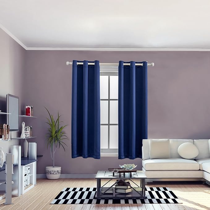 Anytime 100% Blackout Curtain 2 Panels Set, Thermal Insulated Window Drapes - Image 5
