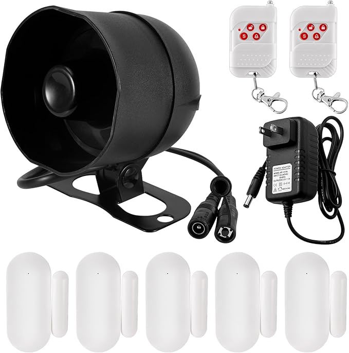 KERUI WiFi Home Security Alarm System 8-Piece kit Door Alarm System DIY Siren by KERUI