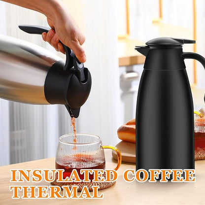 Norme 2 Pcs Thermal Coffee Carafe Insulated Stainless Steel Coffee Carafe - Image 5