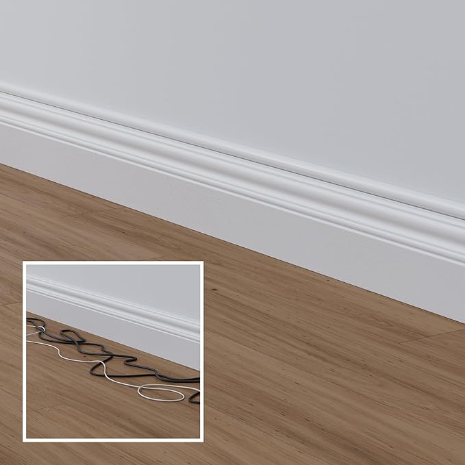 D-Line Half Round Cord Hider, Patented Cable Cover, Hide TV Wall Mount Wires - Image 6