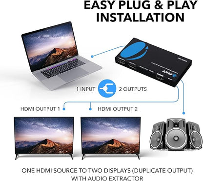 OREI 1x2 2.0 HDMI Splitter - Image 3